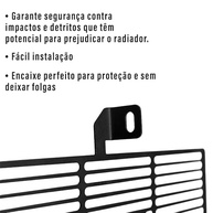 Protetor de Radiador Aço Carbono para Yamaha R3 e MT-03 (2014-2023) - Design Esportivo e Proteção Essencial - imagem 4