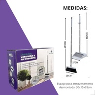 Vassoura e Pá Dobrável em Aço Inox - Limpeza Eficiente e Prática com Design Ergonômico - imagem 3