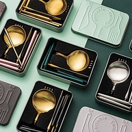 Conjunto de Utensílios Portáteis em Aço Inoxidável 304 – 4 Peças Reutilizáveis com Estojo para Viagem e Piquenique - imagem 3