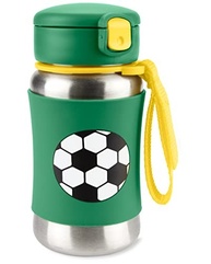 Skip Hop Copo Infantil com Canudo em Aço Inoxidável – Sparks Futebol | Seguro, Ergonômico e Livre de BPA - imagem 2