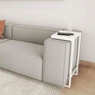 Mesa de Apoio Lateral para Sofá - Design Moderno em Aço e Madeira | Ideal para Leitura, Notebook e Decoração - imagem 5