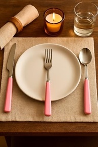 Conjunto de Talheres em Aço Inox com Estojo Rosa - Ideal para Marmitas Fit e Refeições Saudáveis - imagem 5