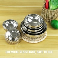 Bacia de Aço Inoxidável com Isolamento Térmico - Proteção Contra Queimaduras, Resistente e Inquebrável para Sopas, Cereais e Bebidas Quentes - imagem 3