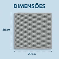 Kit 6 Panos de Limpeza em Aço Reutilizável 20x20 cm - Limpeza Pesada sem Arranhões - imagem 4
