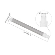 Filtros para Pistola de Pulverização Sem Ar - 5 Unidades, Aço Inox, 60 Mesh, 110mm x 10mm - imagem 3