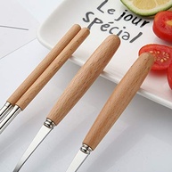 Conjunto de Utensílios Portáteis em Aço Inoxidável 3 Peças - Estilo Japonês e Coreano - imagem 4