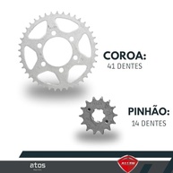 Kit Relação Transmissão XTZ Crosser 150 Allen com Retentor - Aço 1045 Resistente - imagem 4