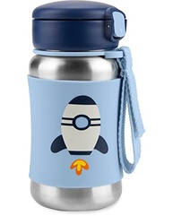Skip Hop Copo Infantil com Canudo - Garrafa de Aço Inoxidável Spark Foguete - imagem 2