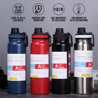 Garrafa Térmica Aço Inox 750ml com Infusor - Antivazamento e Isolamento Total (Vermelho) - imagem 4