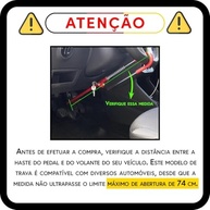 Trava Antifurto de Aço para Volante e Pedal: Segurança Máxima para Seu Veículo - imagem 5