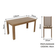 Sala de Jantar Madesa Bea: Compacta e Aconchegante - imagem 2