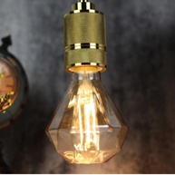 Lâmpada Filamento LED G95 Âmbar: Retro e Aconchegante - imagem 2