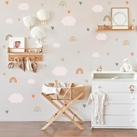 Adesivo Decorativo Nuvens Infantil Lavável - Design Aconchegante para Quarto de Bebê - imagem 2