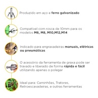 Acoplador de Graxa com Garras: Lubrificação Rápida e Eficiente - imagem 3
