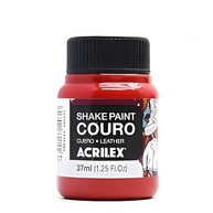 Tinta Couro 37ml Shake Paint - Acrilex [COR: VERMELHO FOGO - 507] - imagem 2