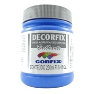Tinta Acrílica Decorfix Azul 250ml - Acabamento Premium para Artesanato e Decoração - imagem 2