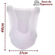 Bolha Acrílica Cristal para Moto Lander 250 e Crosser 150 - Proteção e Estilo Sem Ferragem - imagem 4