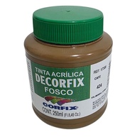 Corfix Decorfix Tinta Acrílica Fosca 250ml - Caixa com 3 Unidades | Acabamento Premium para Projetos Criativos - imagem 1