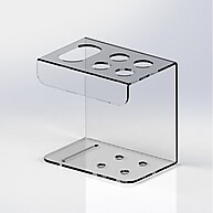 Suporte para Escova de Dentes com 4 Compartimentos - Acrílico - imagem 1