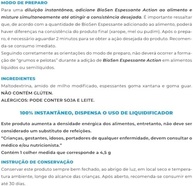 Espessante Alimentar Biosen Action 225gr Sem Sabor - imagem 2