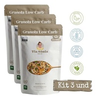 Kit 3 Granola Low Carb Z ero Açúcar Castanha 180g cada Tia Sônia - imagem 3