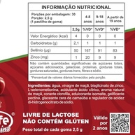 Vinagre de Maçã Bioviton Gummy Unilife Zero Açúcar 30 Gomas Mastigáveis Sabor Maçã - imagem 2