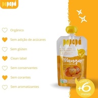 Kit 12 Papinha Orgânica de Manga Sem Açúcar 100g - Papapá - imagem 5