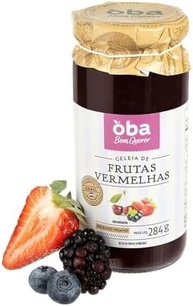 Geleia De Frutas Vermelhas Sem Açucar Oba Bem Querer 284G - imagem 1