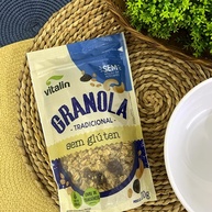 Granola Tradicional Zero Açúcar Sem Glúten Vitalin 200g - imagem 4