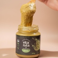 Pasta de Pistache com Chocolate Branco Vegana 205g – Zero Açúcar, Sem Glúten, Sem Lactose – Natural, Cremosa e Saudável | Vitanuts - imagem 3