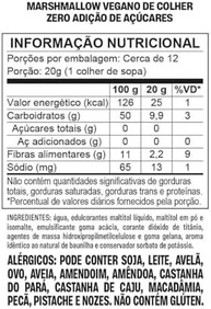 Pote Marshmallow Vegano zero adição de açúcares - 250g - imagem 1