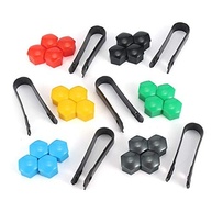 Akozon Tampas de Porca de Acumulação de 20pcs, Tampas de Porca Hexagonal de 17 Mm Com Ferramenta de Remoção, Tampas de Porca Roda, Tampas Centrais Roda, Universal para a Maioria das (5) - imagem 4