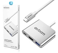Adaptador USB-C 3 em 1: HDMI 4K, USB 3.0 e Carregamento Rápido PD - imagem 2