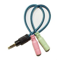 Adaptador 2 em 1 para Headset PC: Áudio e Microfone! - imagem 1