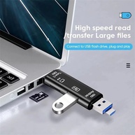 Adaptador 5 em 1: Leitor de Cartão USB-C e Mais! - imagem 1