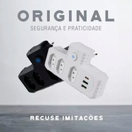 Adaptador Universal Tomada 3 Entradas + 2 USB (Tipo C) com Filtro de Linha - Potencialize suas Conexões! - imagem 3