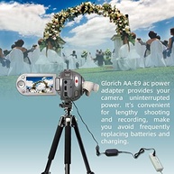 Adaptador e Carregador AC Glorich para Câmeras Samsung AA-E9/E8/E7/E6A: Energia Contínua para Suas Filmagens - imagem 3