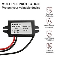 Adaptador PlusRoc 12V/24V para 5V DC: Energia Confiável para Câmeras e LEDs - imagem 5