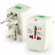 Adaptador Tomada Universal Viagem Internacional Bivolt com USB e Plug Retrátil - imagem 1