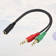 Adaptador de Áudio 2 em 1: Fone e Microfone - imagem 1