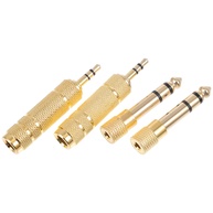 Adaptador de Áudio 6.35mm para 3.5mm: 4 Unidades - imagem 1