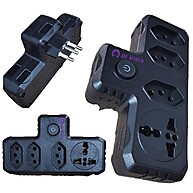 Adaptador de Tomada Benjamin: 3 Entradas + 1 Universal ⚡ - imagem 1