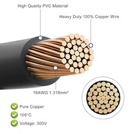 CUZEC Cabo Adaptador Isqueiro 1.8m 16AWG 15A - Potência e Segurança para Seus Dispositivos 12V/24V - imagem 5