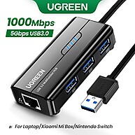 Adaptador Ethernet UGREEN 1000Mbps com HUB 4 Portas para Xiaomi Mi Box e Windows - imagem 1