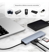 Adaptador Hub 7 em 1 USB-C Premium com Saída HDMI 4K a 60Hz, 7 Portas, USB 3.0, Leitor de Cartão SD, Fonte de Alimentação Tipo C, Carregamento Rápido Multiportas - imagem 3