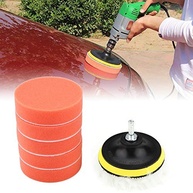 Esponja de Lã para Polimento de Carro - Kit com Almofada 4" e Adaptador para Polidor - imagem 5