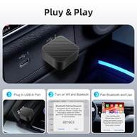 Kacenray Adaptador 2 em 1: CarPlay e Android Auto Sem Fio - Liberdade e Tecnologia no Seu Carro - imagem 5