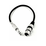 Adaptador XLR Fêmea para P10 Stereo: Conexão Balanceada de Alta Qualidade - imagem 1