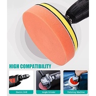 Kit Completo de Almofadas de Polimento para Carro - 6 Peças com Lã, Espuma e Adaptador - imagem 3