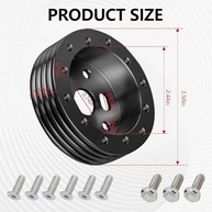 Adaptador Espaçador Volante 2.5cm: Conexão Perfeita 6x3 Furos + Parafusos - imagem 3